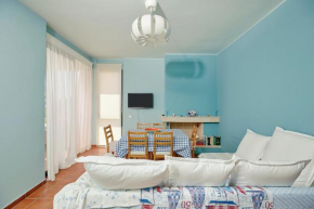 soft blue apartment near seaside